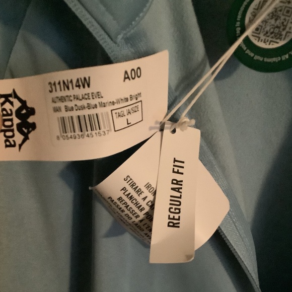 NWT Palace Kappa Blue Track Top Large - Picture 10 of 16